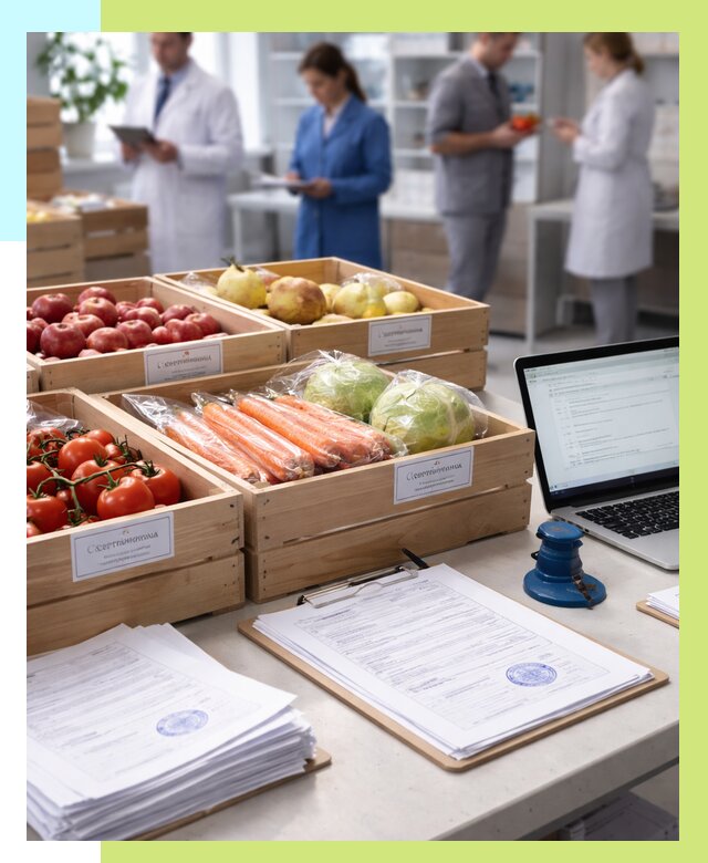 Сертификация овощей и фруктов в Алексеевке от 8605 р. | Алешин-Лкв