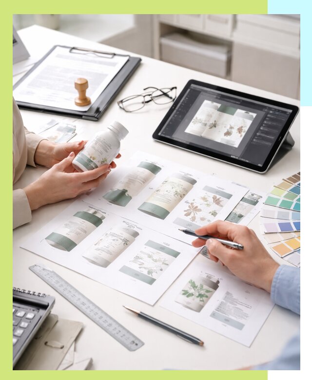 Профессиональная разработка дизайна и текста этикетки продукции в Алексеевке